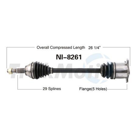 Surtrack Axle Cv Axle Shaft, Ni-8261 NI-8261